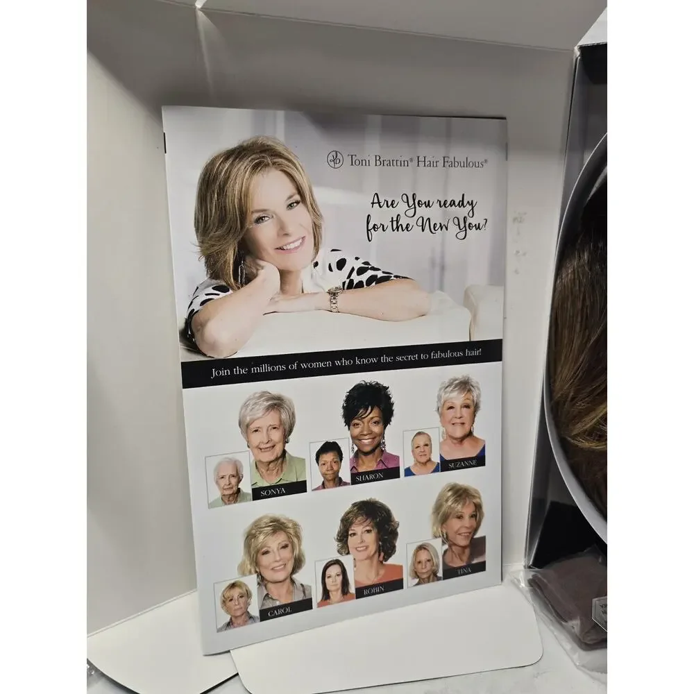 New Toni Brattin Prestigious Wig Red Blonde - Short Straight Classic Cap Box